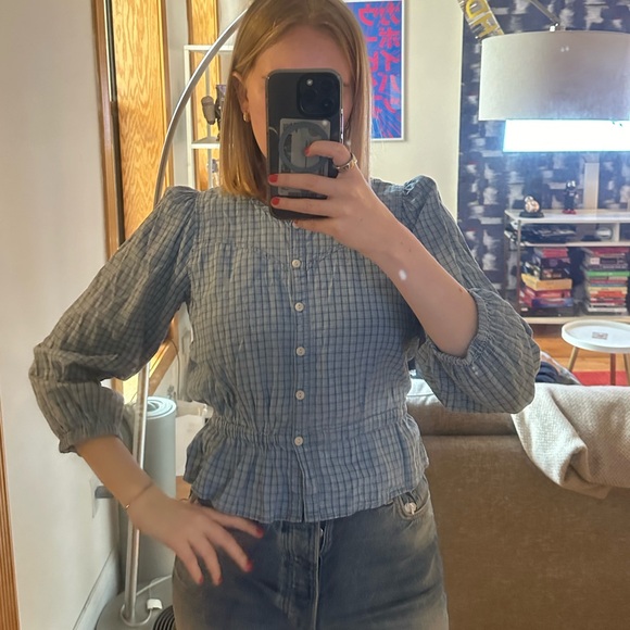 Madewell Tops - Madewell Gingham Top